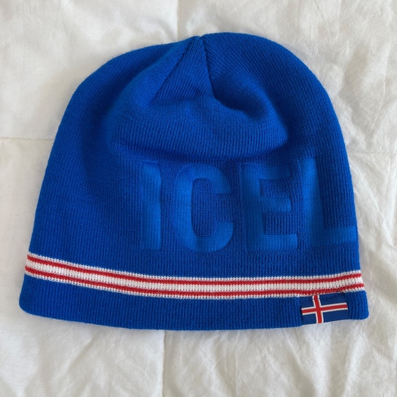 ๐ฎ๐ธ Atlantis Margt Smatt Royal Blue Iceland Beanie One Size ๐ฎ๐ธ - Picture 1 of 7